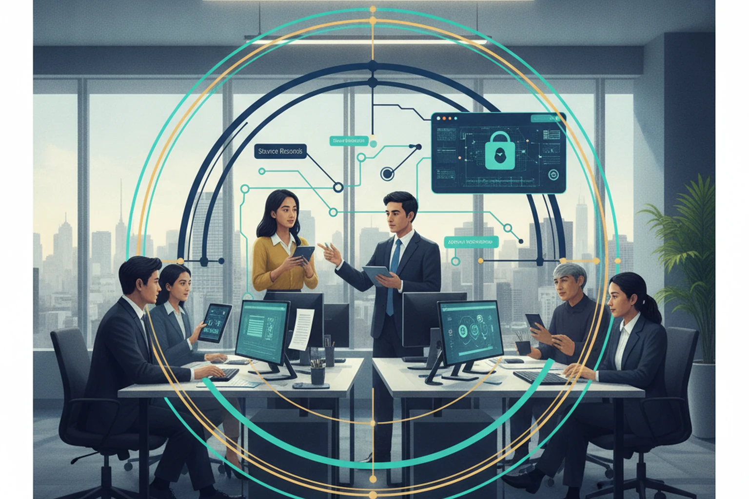 Helpdesk Operations: Source of Truth Map editorial illustration