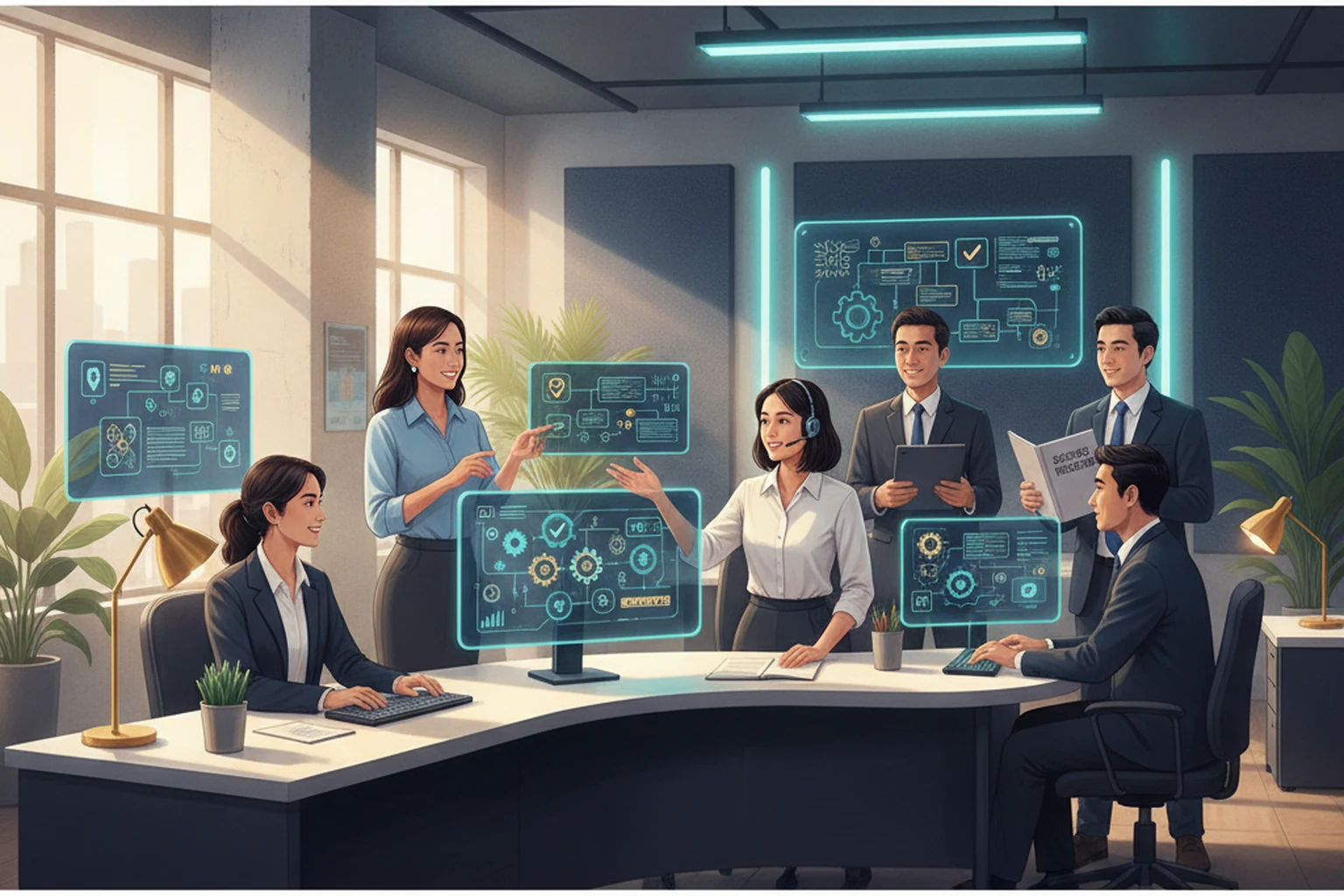Helpdesk Operations: Weekly Decision Brief editorial illustration