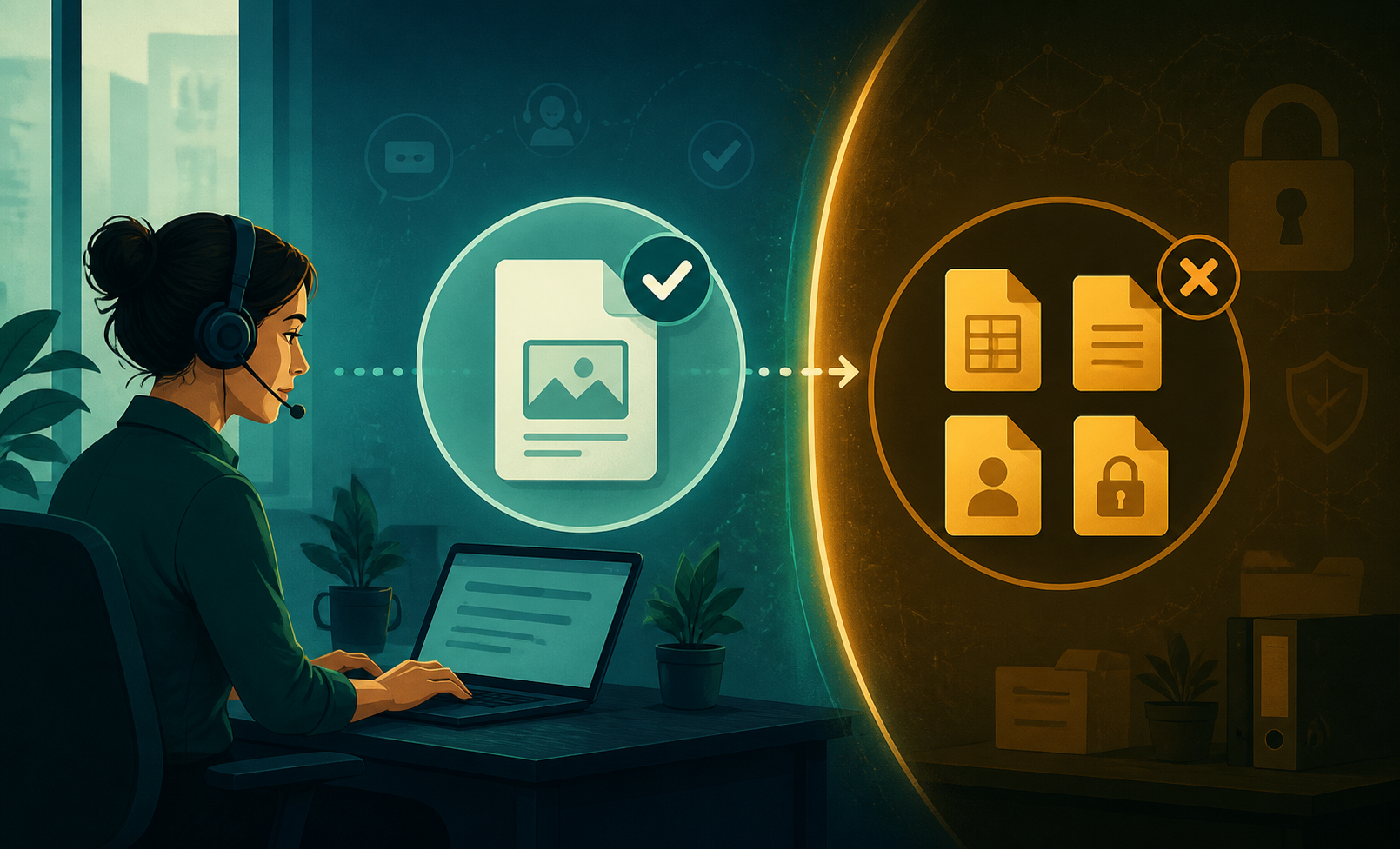 Help desk operations illustration